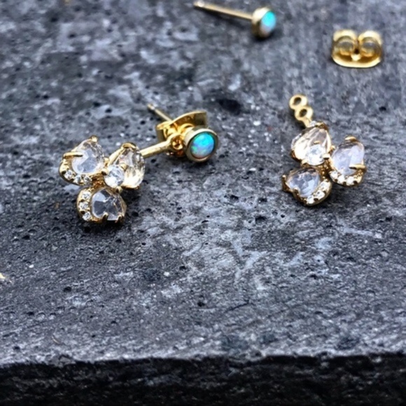 Anthropologie Jewelry - Anthropologie Windmill Front-Back Earrings